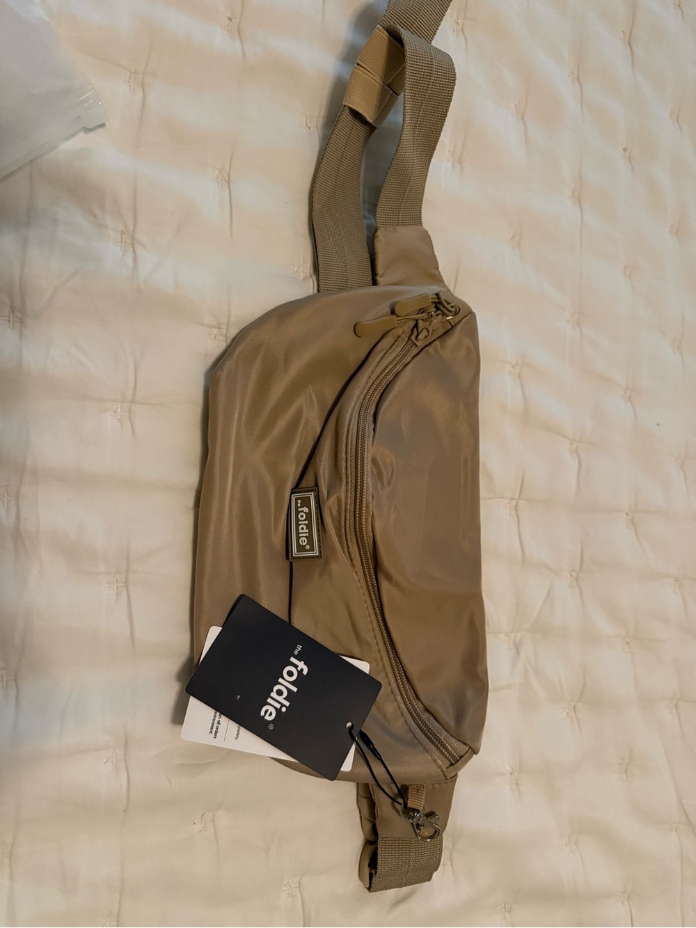 Sold out Beige The Foldie Crossbody NWT